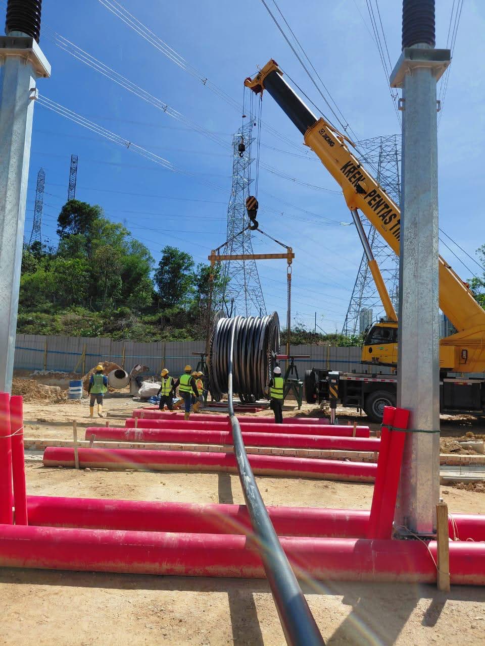 Cable in substation